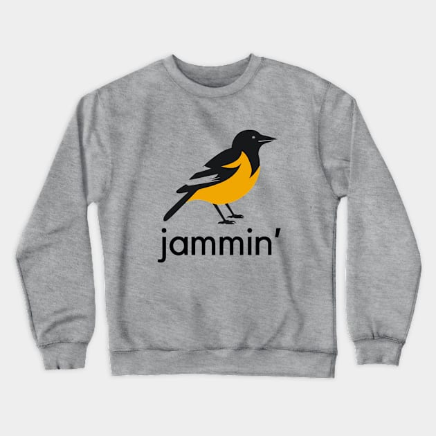 Jammin' - an oriole design Crewneck Sweatshirt by C-Dogg